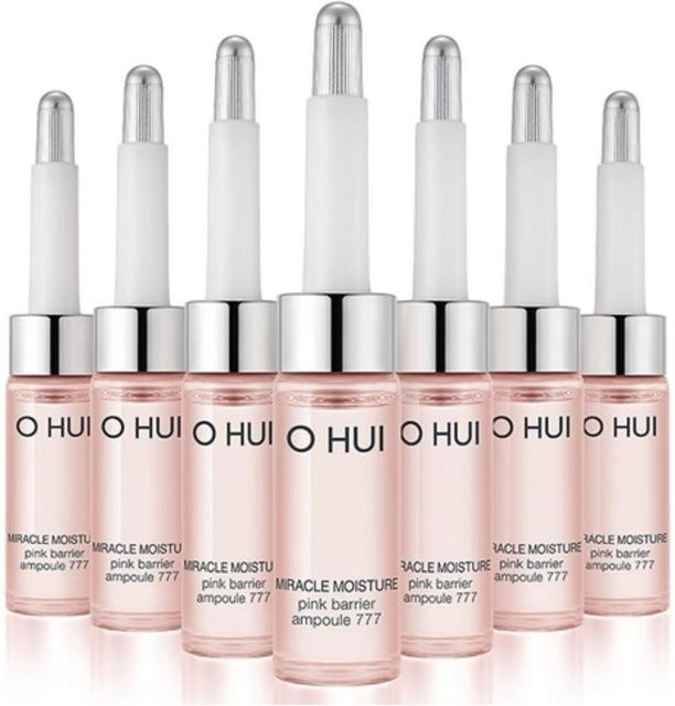 O HUI Miracle Moisture Pink Barrier Ampoule Serum, 7 x 7 ml, Trockene Haut - Bild 1