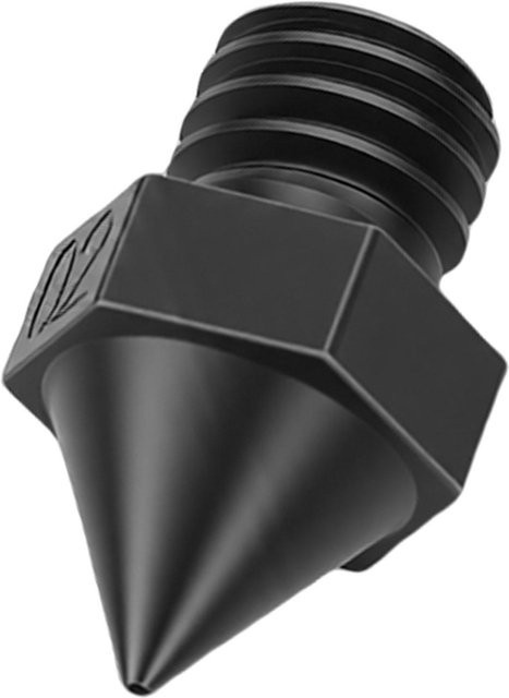 Raise3D 3D-Druckerdüse aus gehärtetem, vernickeltem Stahl mit 0,2 mm Spitze für N Pro2, Pro3 und E2 Serie in Schwarz - Bild 1