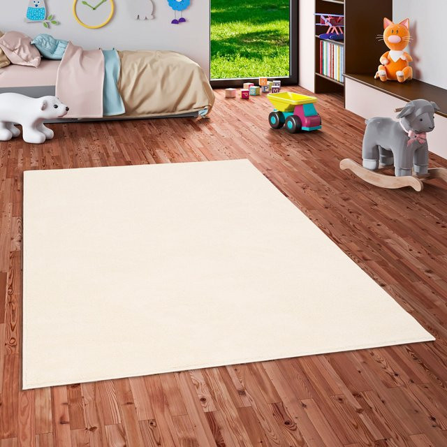 Pergamon Hochflor Langflor Teppich Melia Kids Beige Super Soft aus Polyester für das Kinderzimmer - Bild 1