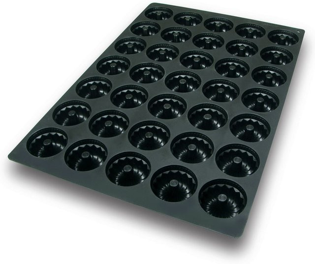 Schneider Silikonbackform Muffin-Tray in Schwarz, 80 ml, B: 40 cm, L: 60 cm, H: 6 cm - Bild 1