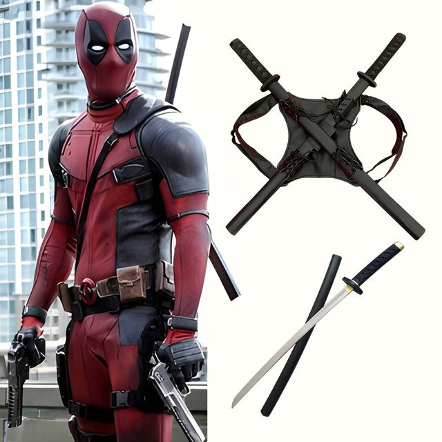 Hot Toys Deadpool Kostüm, Superheld, Overall, Schwert Set - Bild 1