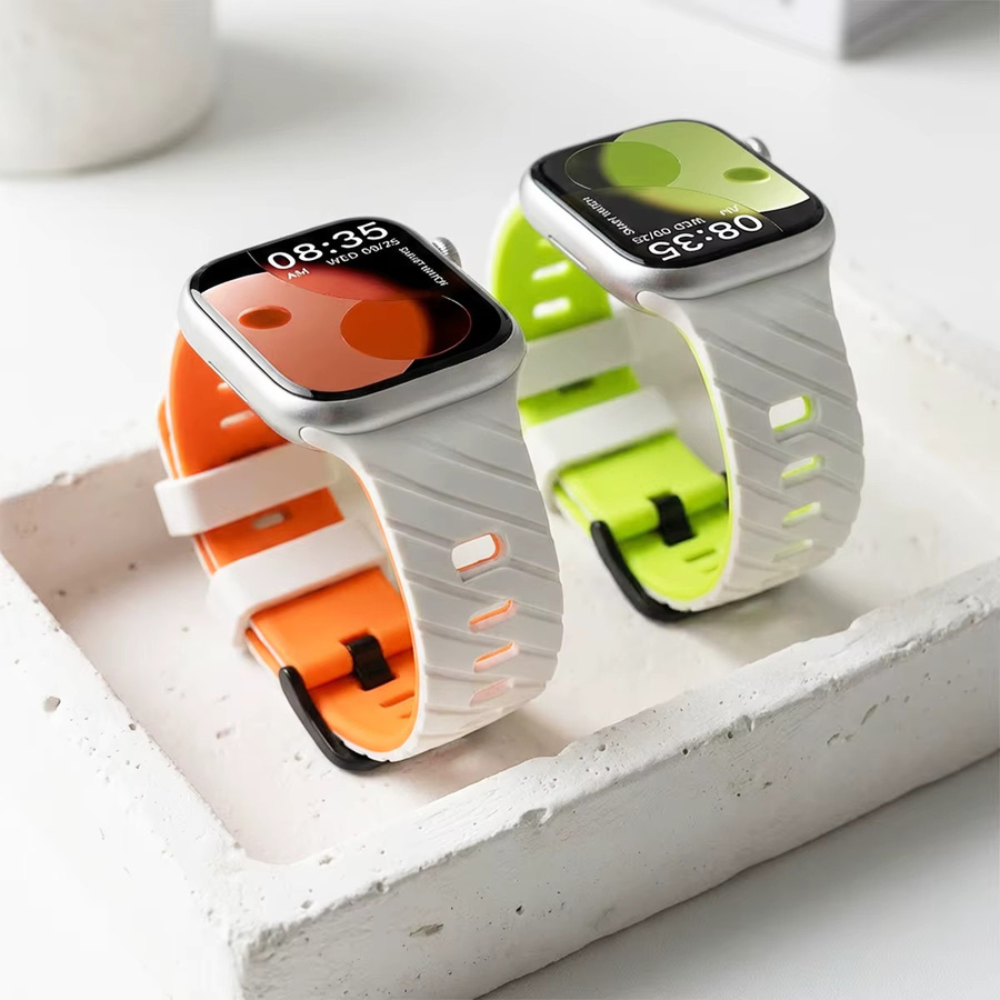 CAOWTAN Uhrenarmband Silikon, Bunt, Unisex - Bild 3