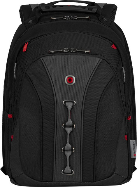 Wenger Legacy Notebook-Rucksack für Laptops bis 16 Zoll, Schwarz/Grau, 21 l, B: 35 cm, T: 25 cm, H: 45 cm - Bild 1