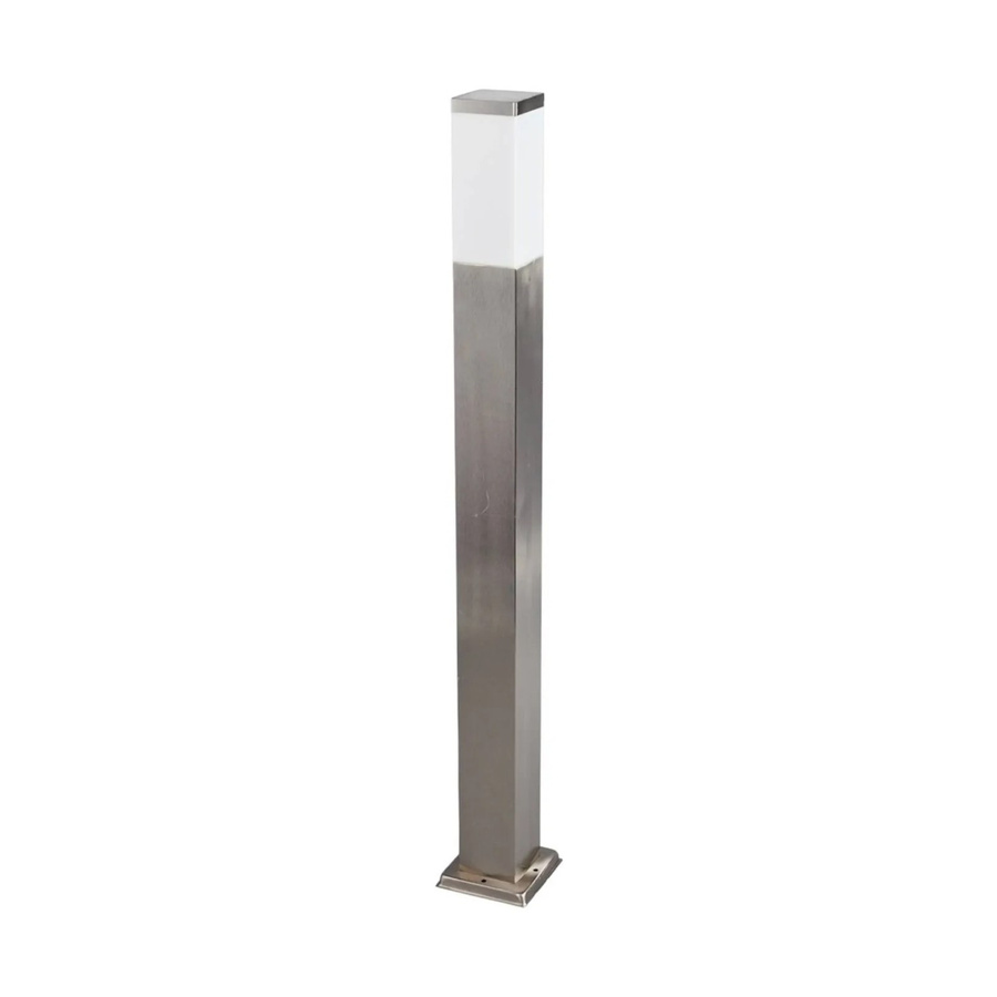 Lindby Lorian Außenleuchte Modern aus Edelstahl und Alu in Alu-Grau, 1-flammig, E27, IP44 spritzwassergeschützt - Bild 2
