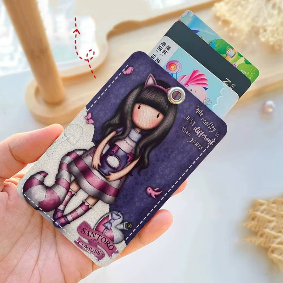 Santoro Gorjuss Kartenhalter mit niedlichem Cartoon-Mädchen in Multicolour - Bild 3