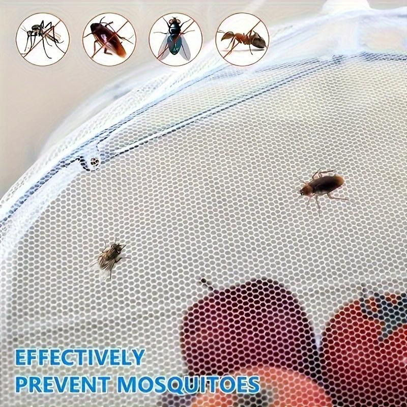 HappyhomeEE Speiseabdeckung aus Netzmaterial für Teller, faltbarer und waschbarer Insektenschutz für Camping und Restaurant, B: 70 cm, T: 50 cm - Bild 2