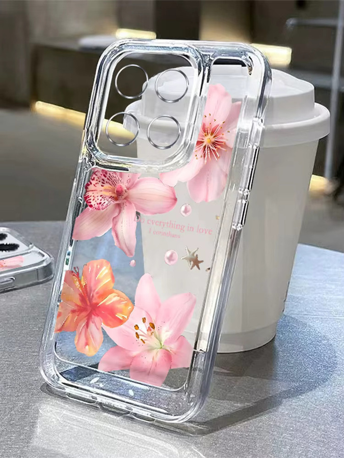 Stoßfeste Silikon-Handyhülle mit Lilien-Blumendruck für Xiaomi Redmi Note 14 Pro Plus 5G, 13, 12, 11 Pro, 13C, 14C - Bild 5
