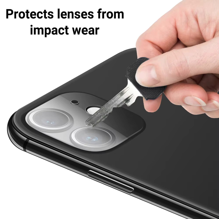 5er-Set Kamera-Schutzfolien aus gehärtetem Glas in Schwarz für Apple iPhone 11 bis iPhone 17 Pro Max mit 9H Härtegrad - Bild 6