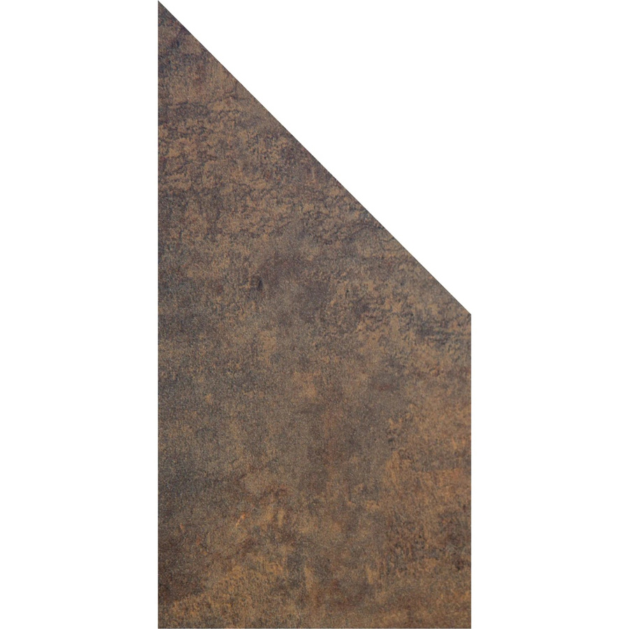 GroJa Sichtschutz Premo Schräg HPL in Rostoptik Braun, B: 90 cm, H: 180 cm, T: 0,8 cm - Bild 2
