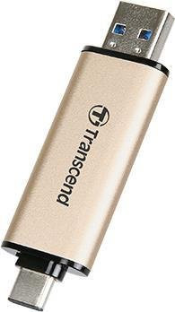 Transcend JetFlash 930C USB-Stick 256 GB USB 3.2 Gen 1 mit USB-A und USB-C in Gold (TS256GJF930C) - Bild 2