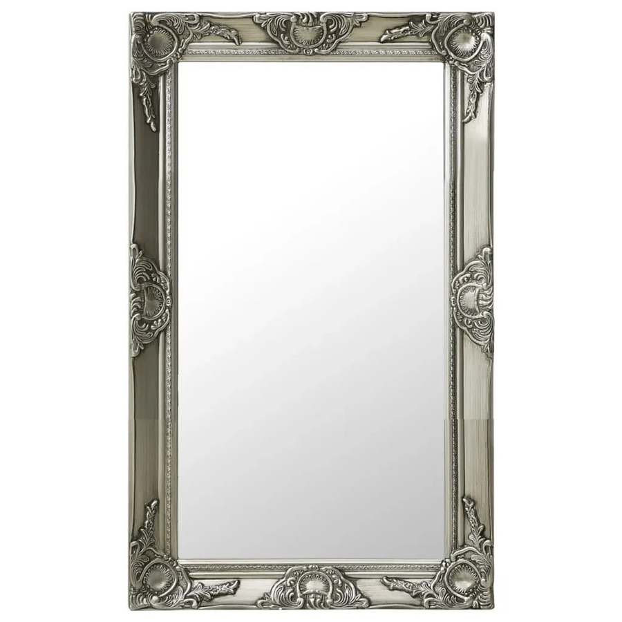 vidaXL Wandspiegel im Barock-Stil in Silber, B: 50 cm, H: 80 cm - Bild 2