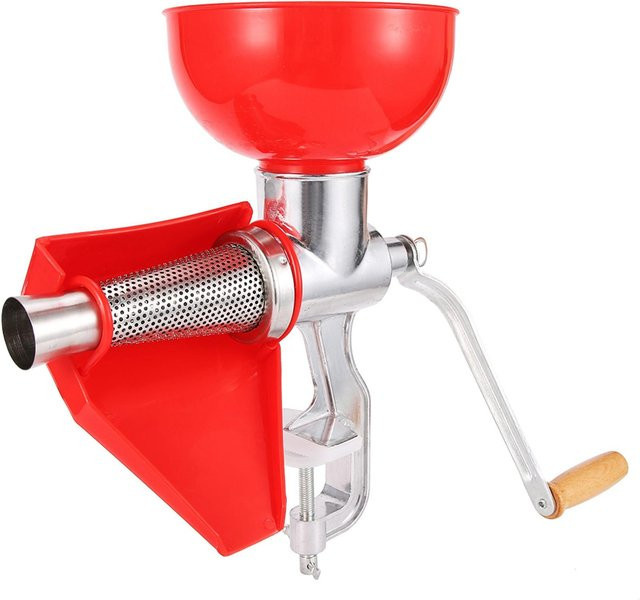 Manueller Zitruspresser mfySpace aus Aluminiumlegierung und Edelstahl in Rot für Orangen, Zitronen und Obst - Bild 1