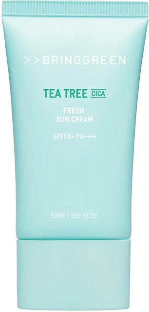 BRING GREEN Teebaum Cica Sonnencreme LSF 50+, 50 ml, Empfindliche Haut - Bild 1