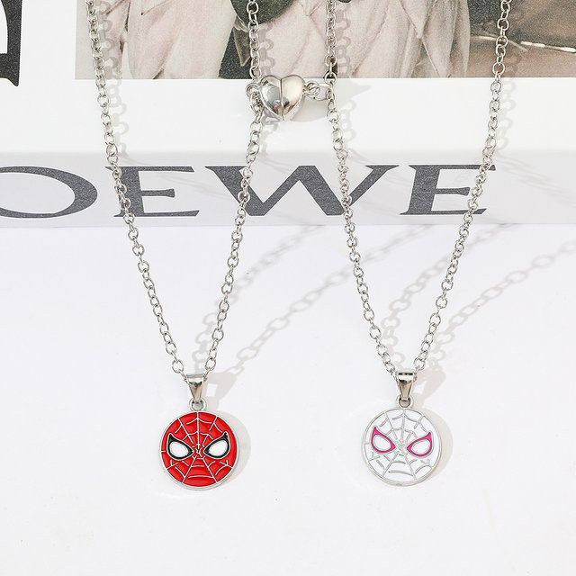TAKARA TOMY Halskette, Spiderman Avengers Anhänger, Silber, Unisex - Bild 1