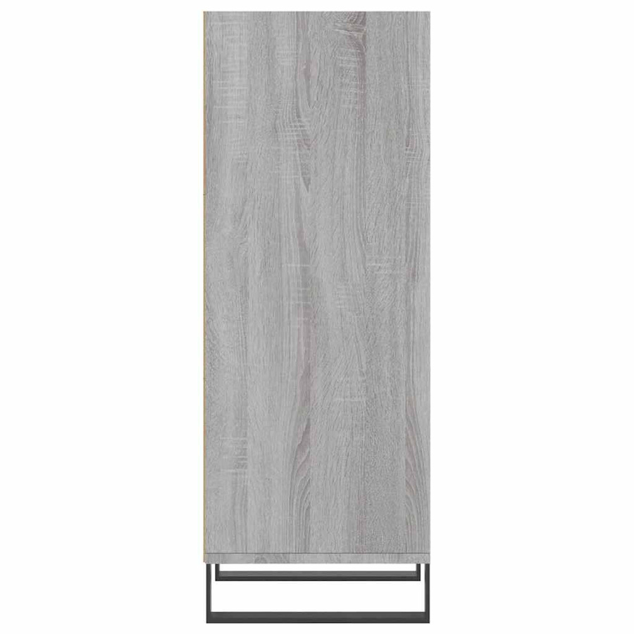 vidaXL Sideboard in Grau Sonoma, klassisches Design aus Holzwerkstoff und Metall, B/T/H: 34,5 x 32,5 x 90 cm - Bild 2