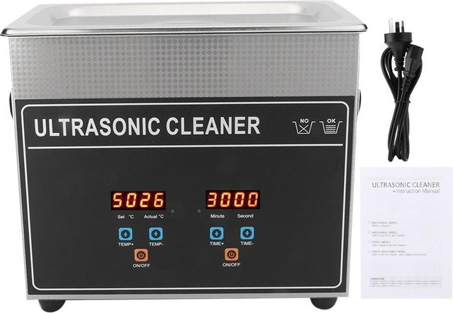 Aimo Ultraschallreiniger aus Edelstahl mit Heizung, 3,2 l, Grau - Bild 1