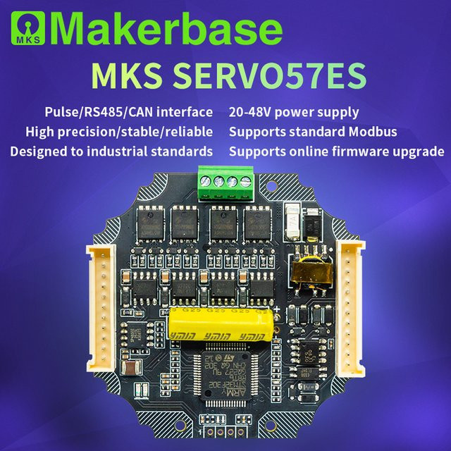 Makerbase MKS SERVO57ES PCBA NEMA23 Schrittmotor mit geschlossenem Regelkreis und Gen_L FOC Treiber in Schwarz für CNC und 3D-Drucker - Bild 1