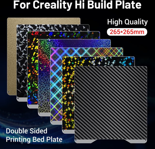 Creality PEI und PEO PET doppelseitiges Federstahlblech für Hi Build Plate und Hi Combo 3D-Druckerzubehör - Bild 1