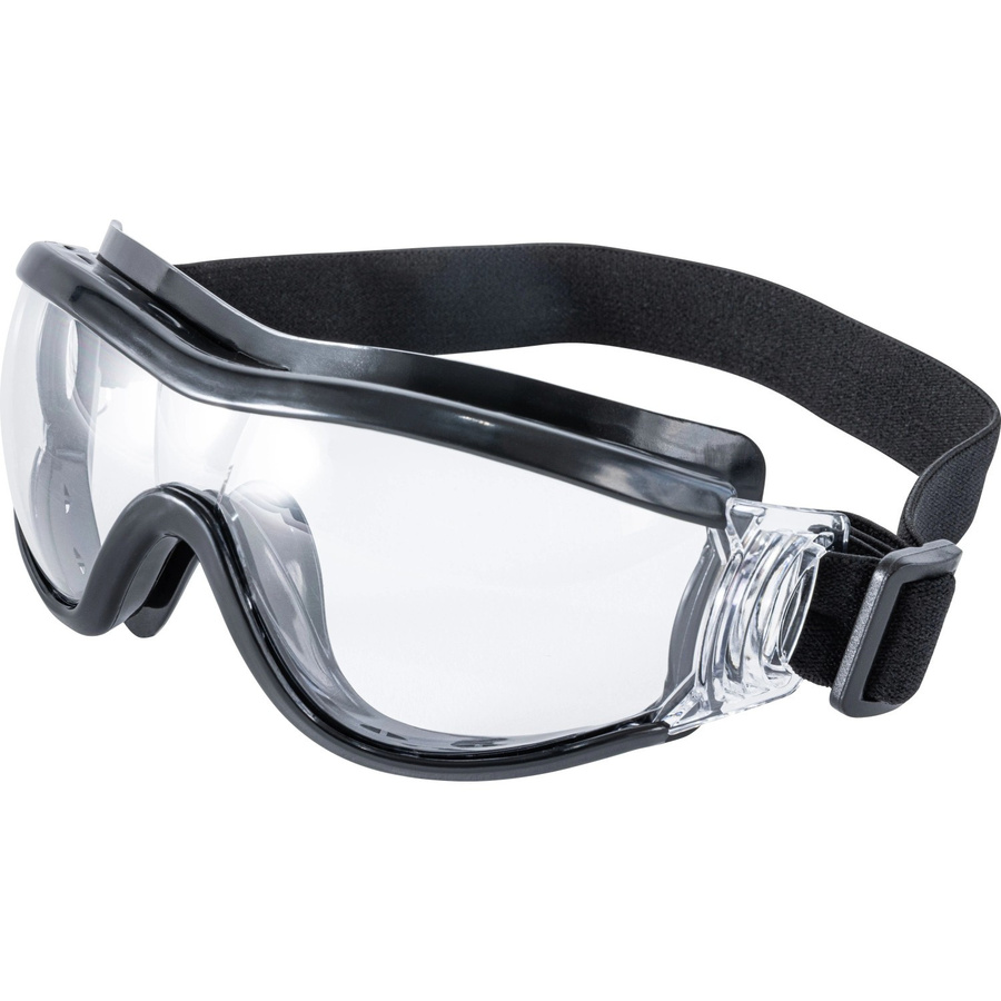 LUX-TOOLS Schutzbrille über der Brille Schwarz-Transparent B/T/H: 110 x 170 x 80 mm - Bild 2