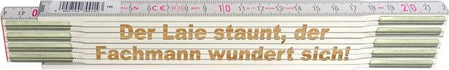 Stabila Zollstock aus Holz mit Lasergravur, Länge: 2 m - Bild 1