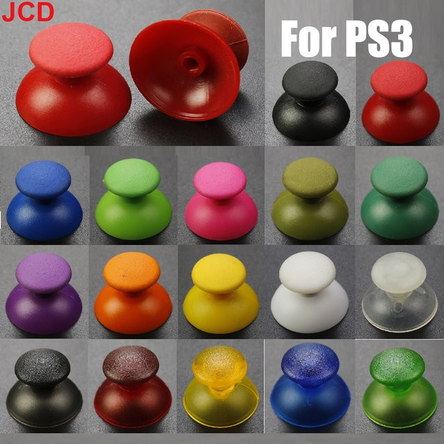 JCD 2er-Set 3D Analog Joystick Stick Module und Pilzkappen für PS3 Controller in Blau und Multicolour - Bild 1