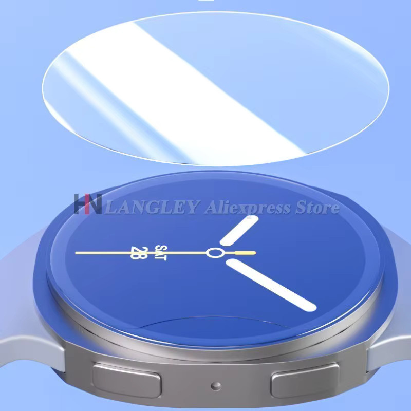 Displayschutzfolie aus gehärtetem Glas für Samsung Galaxy Watch 8 Classic und Galaxy Ultra 2025, transparent, bruchsicher - Bild 4