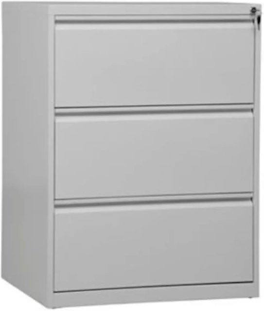 PROREGAL Hängeregistraturschrank Mare mit 3 Schubladen in Weiß, H x B x T: 101 x 76 x 62 cm - Bild 1