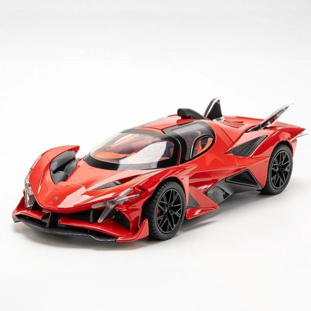 Linyi toy car Projekt Evo Spielzeugmodellauto, 1:24, Metall, mit Licht und Sound, ab 18 Jahre - Bild 1