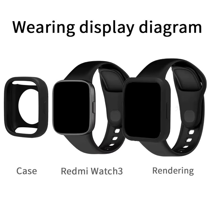 Xiaomi Uhrenarmband, Silikon, Multicolor, Schwarz - Bild 2