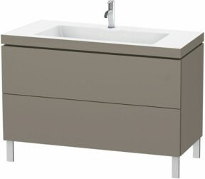 Duravit L-Cube Waschtischunterschrank c-bonded mit 2 Auszügen und internen Schubladen, Wandmontage, Breite: 120 cm, Tiefe: 48 cm, Höhe: 69,8 cm - Bild 1