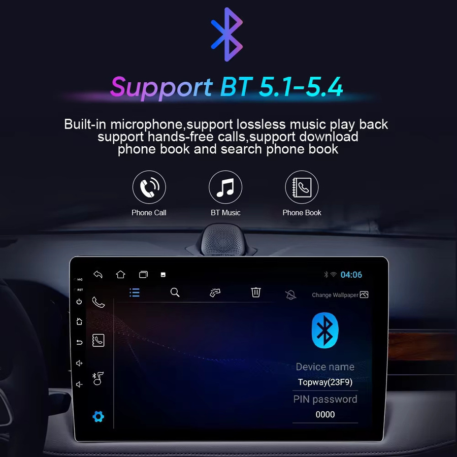 Nevegetor Android Autoradio mit GPS, Carplay und WiFi für Kia Sportage 4 QL 2016-2018 in Schwarz - Bild 3