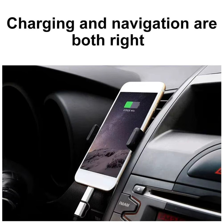 Universal Auto Lüftungshalterung für Smartphones aus ABS Material in Schwarz - Bild 4