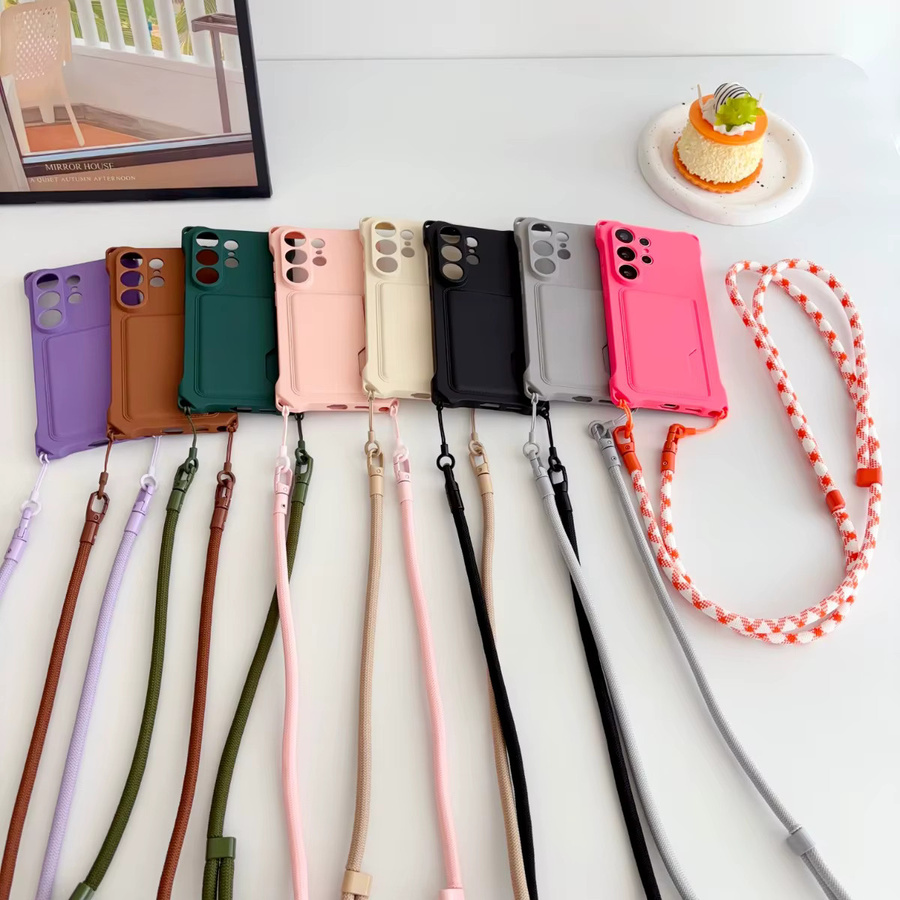 szHAIyu Silikon Crossbody Brieftasche und Handyhülle für Samsung Galaxy S26 S25 S24 S23 S22 A17 A56 A26 A16 in Grün - Bild 2