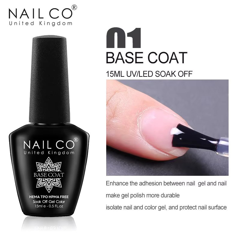 NAILCO Gummi-Basisgel, 15 ml, transparent, glänzend - Bild 4