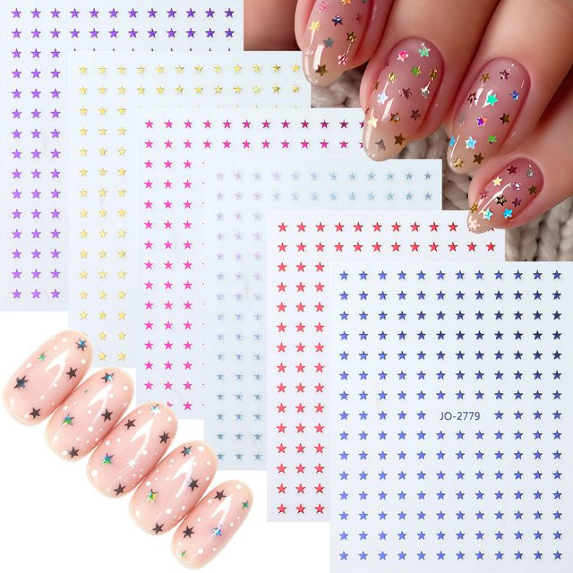 Misscheering Nagelaufkleber 3D Sterne, Glänzend, Damen - Bild 1
