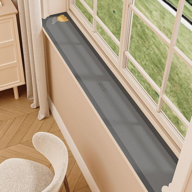 Yiran Furniture Fensterbankauflage wasserdicht und waschbar, Farbe: Grau/Mehrfarbig, B: 150 cm, T: 10 cm - Bild 1