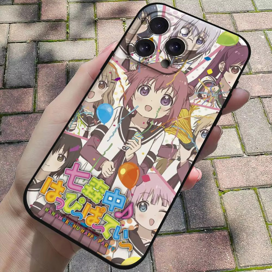 Anime Yuru Yuri Handyhülle aus mattem Silikon für Apple iPhone Modelle in Multicolour - Bild 3