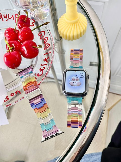 Smartwatch Armband Candy Rainbow, Bunt, Unisex - Bild 1