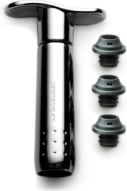 Le Creuset Weinpumpe Metal Edition in Black und Silver - Bild 1