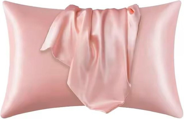 JMG Clothing Kissenbezug aus 100% natürlicher Maulbeerseide in Pink, B/L: 51 x 76 cm - Bild 1