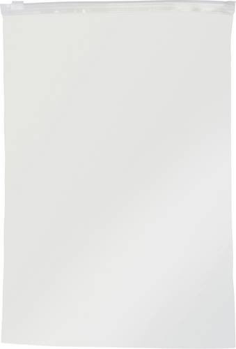 TRU Components Zip-Beutel transparent aus Polyethylen ohne Beschriftungsstreifen, B: 20 cm, L: 30 cm, 100 Stück - Bild 1