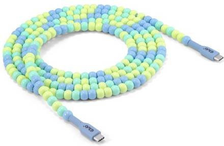 Club3D CAC-3011 USB-C Adapter mit 1x USB-C Stecker auf 1x USB-C Stecker in Blau, Länge: 2 m - Bild 1