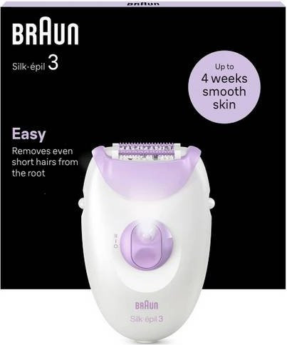 Braun Silk-epil 3-000 Epilierer, Weiß/Violett - Bild 1