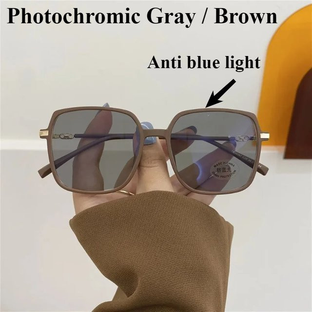 MDOD Korrektionsbrille, Vollrand, Square, Plastic, grau, braun - Bild 1
