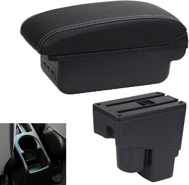 Armlehne mit USB-C Interface für Honda Jazz und Fit (2003-2007) von Merry Liu in Schwarz/Weiß - Bild 1