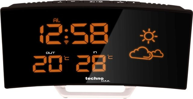 Technoline Wetterstation WS 6832 in Orange, Schwarz und Silber - Bild 1