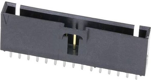 Molex Steckverbinder mit 15 Polen und 2,54 mm Rastermaß in Schwarz und Gold - Bild 1