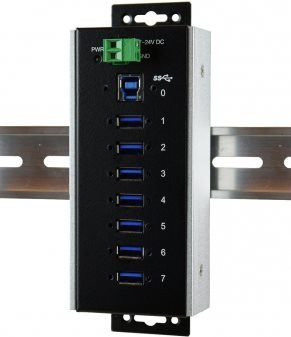 EXSYS EX-1187HMVS-WT USB 3.2 Gen 1 Schnittstellen-Hub Type-B 5000 Mbit/s Schwarz - Bild 1