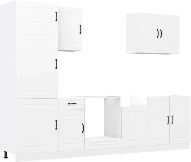 vidaXL Küchenschrank-Set Kalmar, 7-teilig, Weiß, Holzwerkstoff - Bild 1