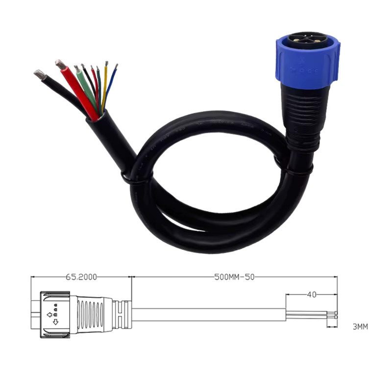 DIVEDEER Elektrische Fahrzeug Lade Steckdose Kabel M23/M25 Selbstsichernd und Wasserdicht, Schwarz - Bild 2